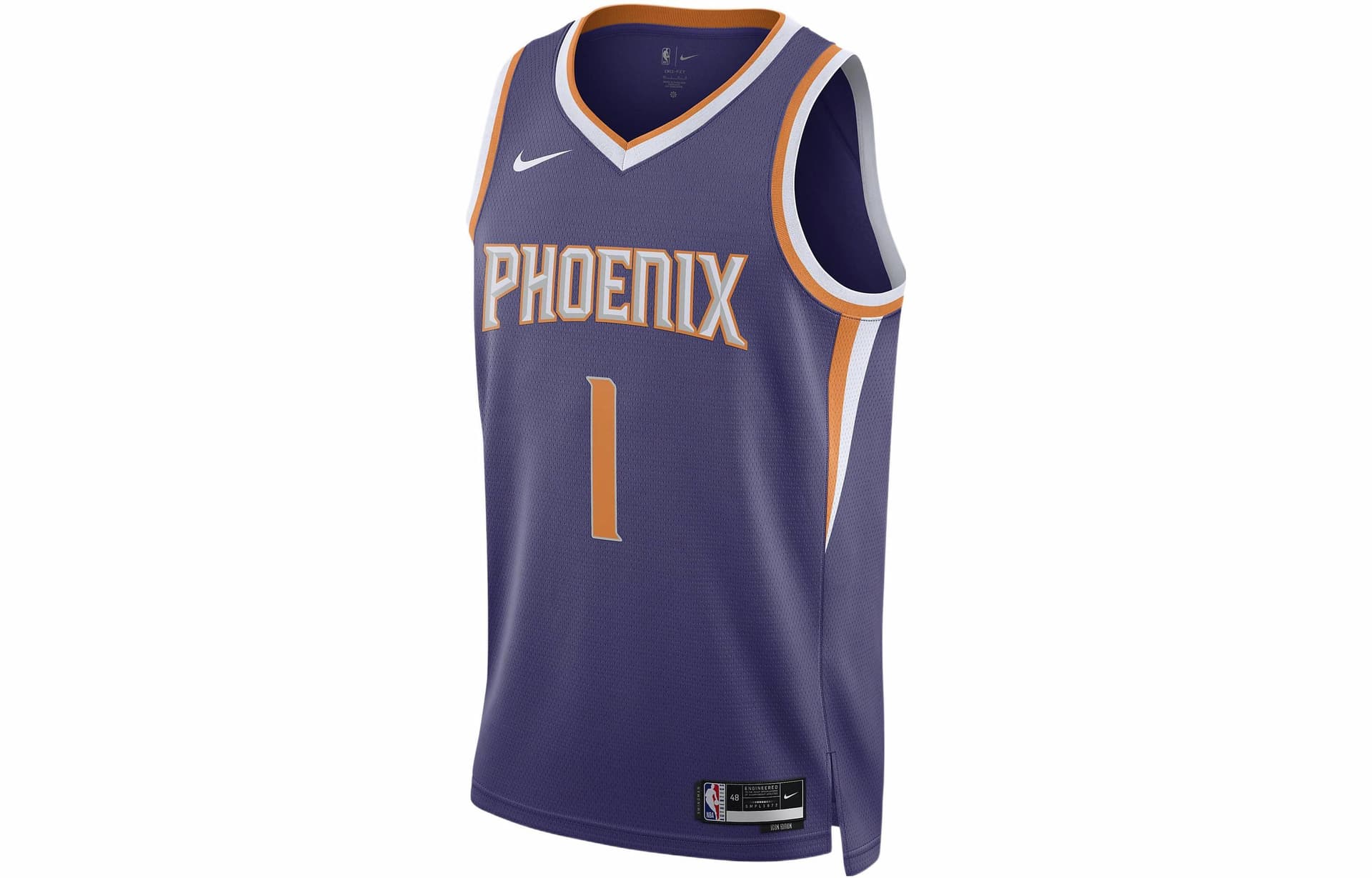 Баскетбольная майка Nike NBA Phoenix Suns Booker #1 Purple Jersey - изображение 1