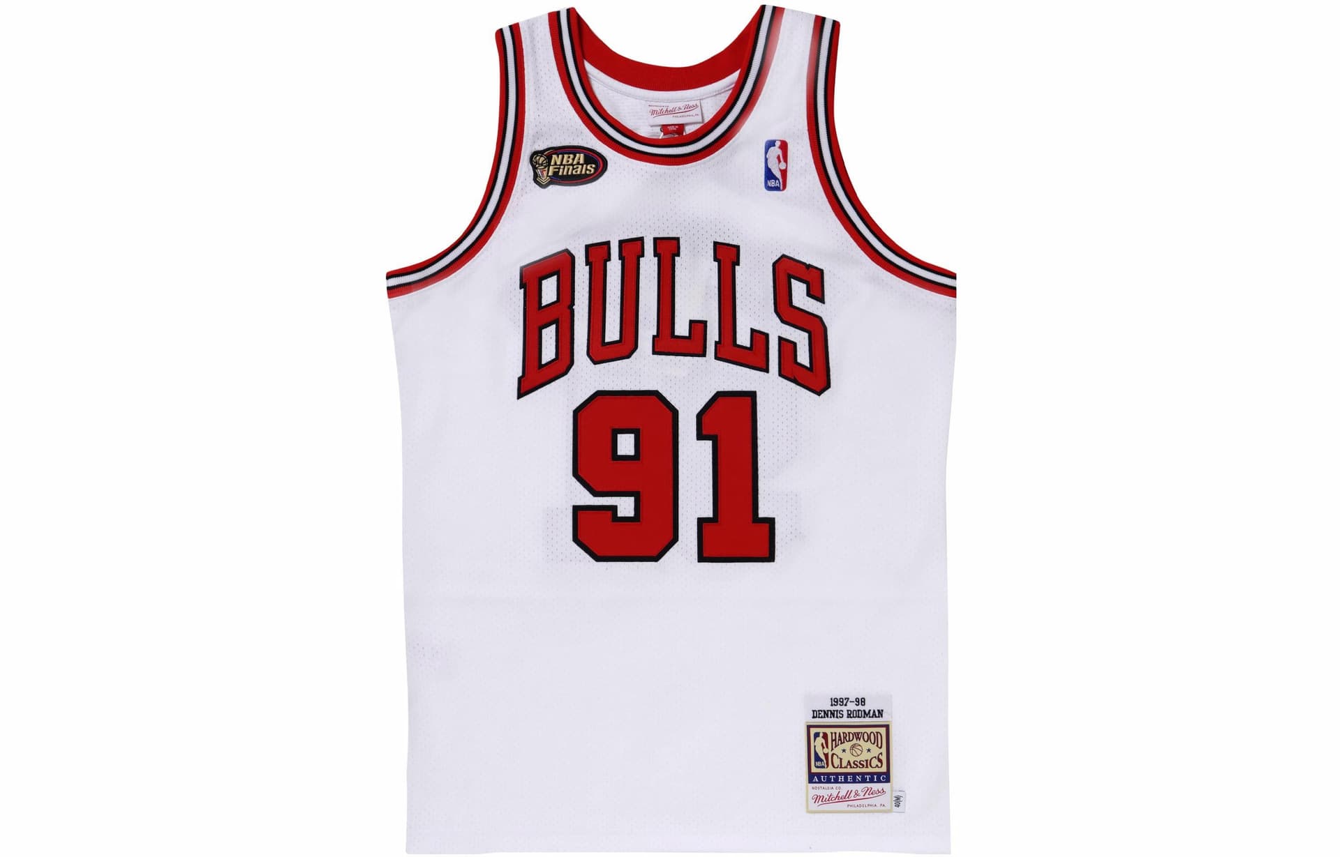Баскетбольная майка Mitchell & Ness Dennis Rodman 97-98 Chicago Bulls Jersey - изображение 1