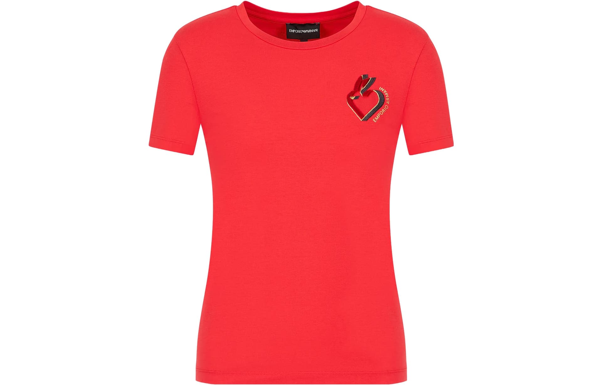 Футболка EMPORIO ARMANI Красные Женские Футболки - изображение 1