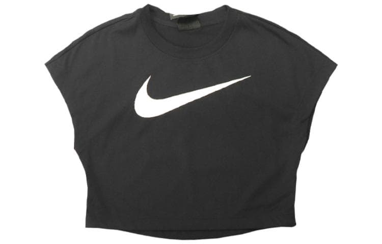 Футболка Nike Т-рубашка с рукавом женская черная с эффектом спущенного плеча - изображение 1