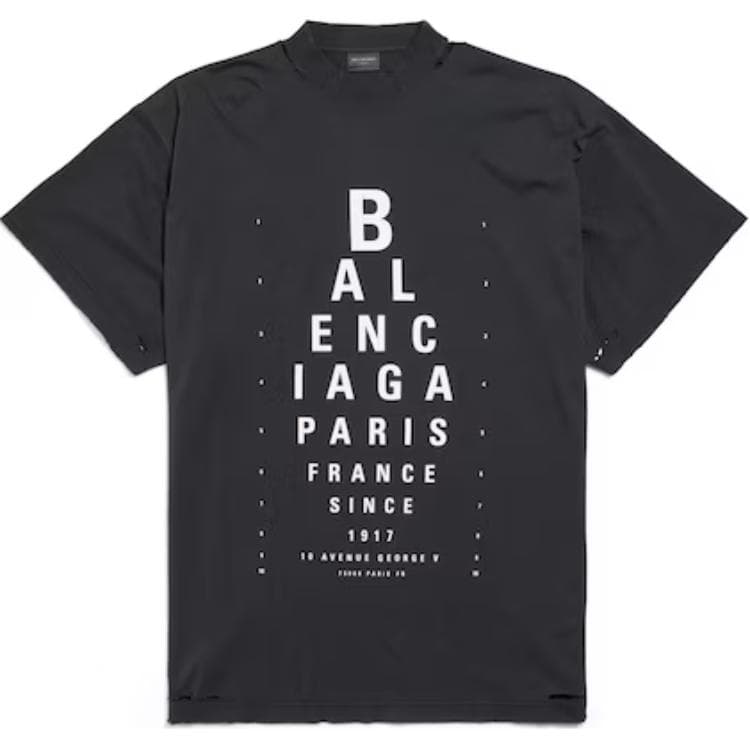 Футболка Balenciaga T-рубашка женская черная - изображение 1