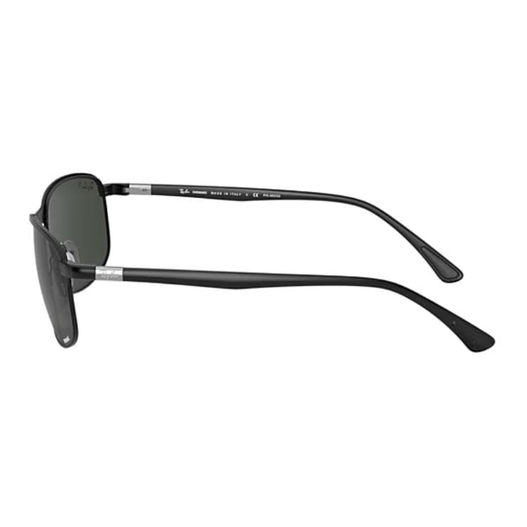 Солнцезащитные очки RayBan Металлические Квадратные Солнцезащитные Очки Унисекс Черные - изображение 3