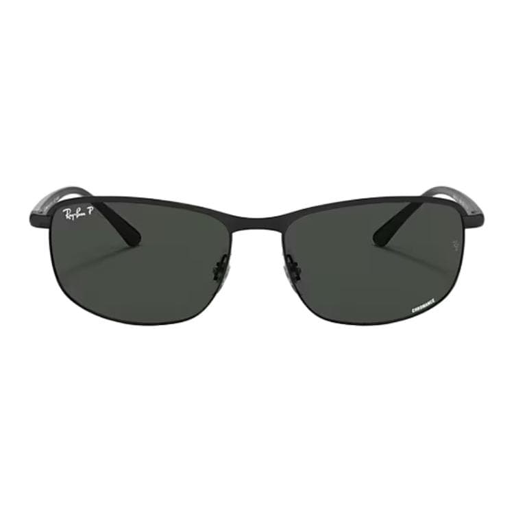 Солнцезащитные очки RayBan Металлические Квадратные Солнцезащитные Очки Унисекс Черные - изображение 2