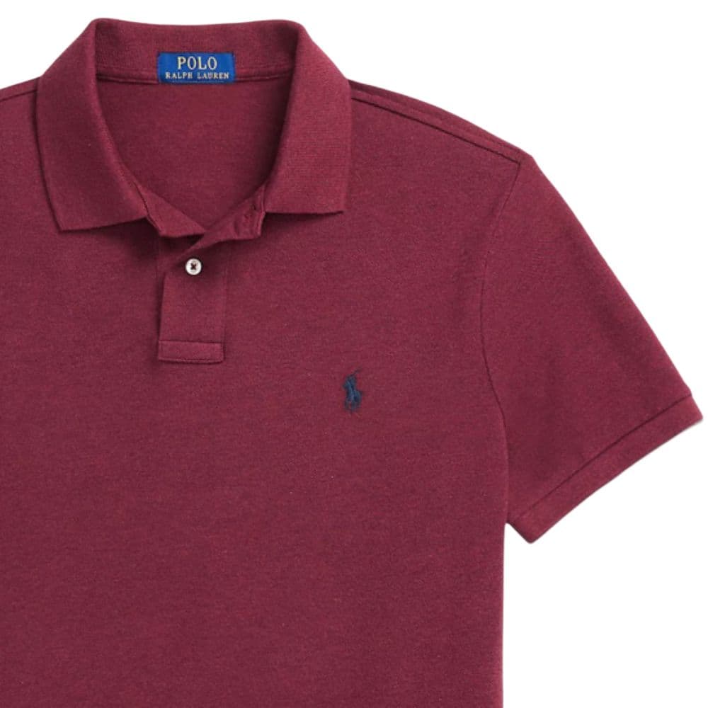 Поло Polo Ralph Lauren SS25 Pony Logo Polo Shirt Burgundy - изображение 5