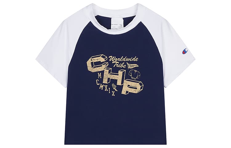 Футболка Champion x SS25 YEARBOOK Повседневный модный комфортный и дышащий универсальный короткий рукав футболка женский - изображение 1