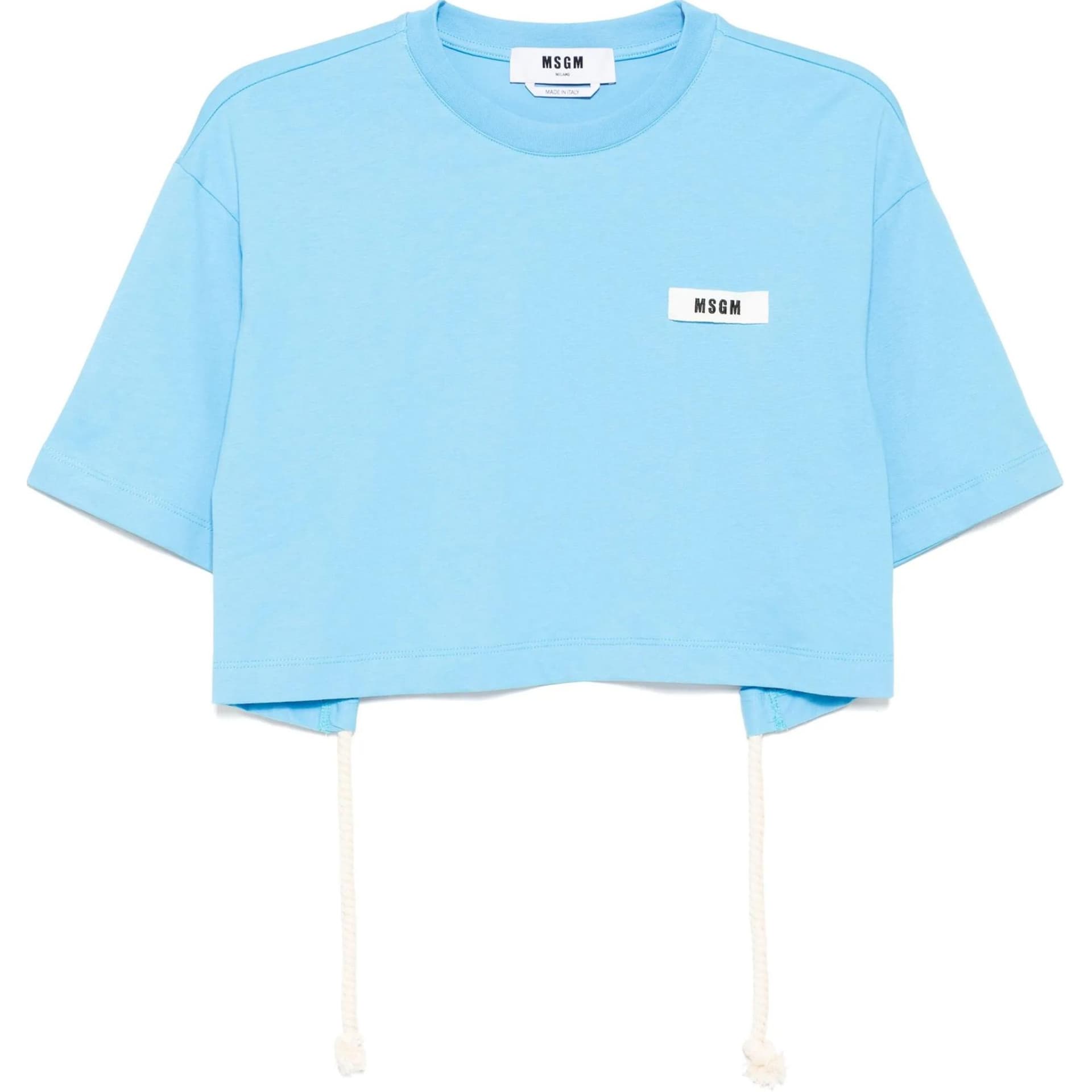 Футболка MSGM Небесно-голубые Женские Футболки - изображение 1
