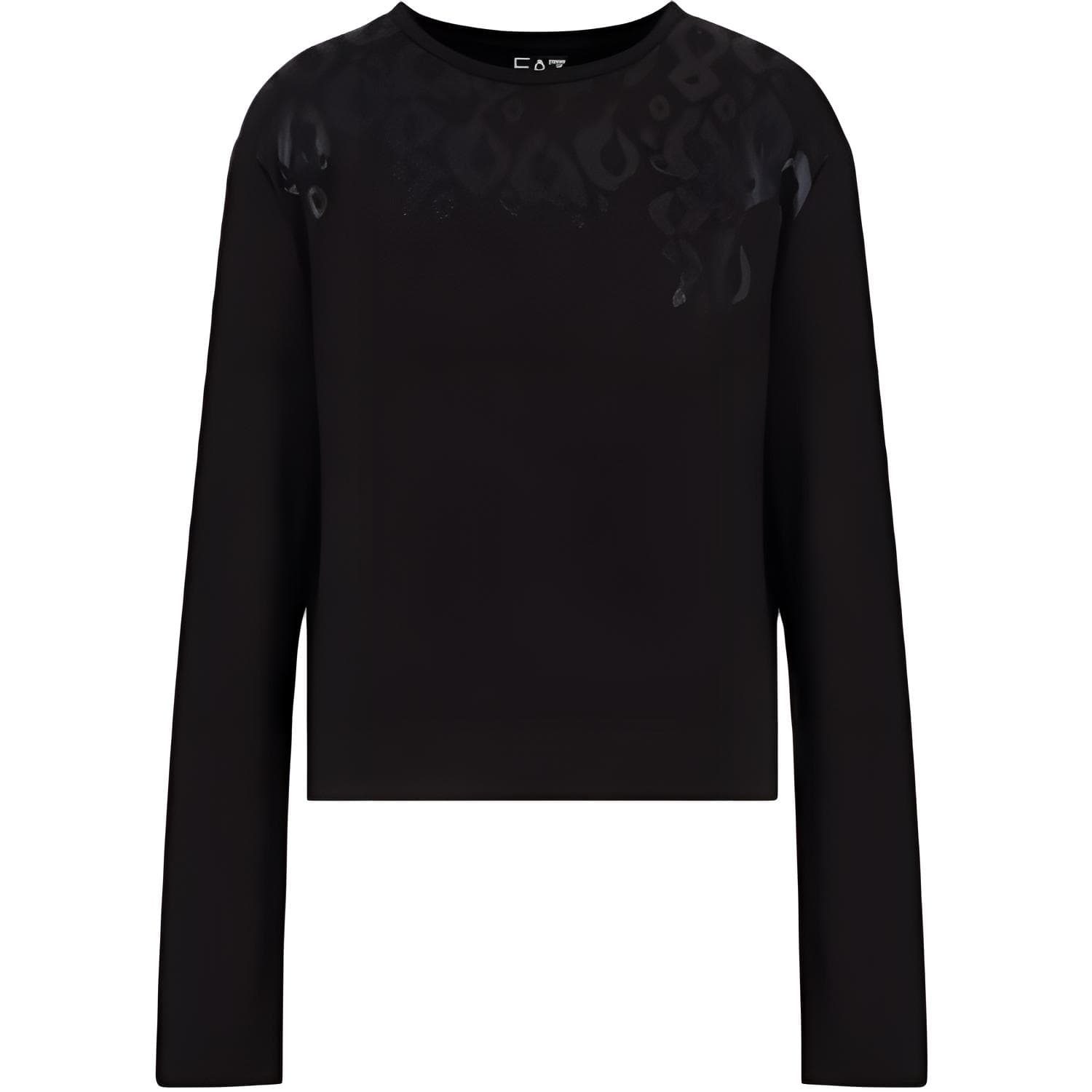 Футболка EMPORIO ARMANI EA7 Стандартная (Обычная) T-Рубашка Женская Черная - изображение 1