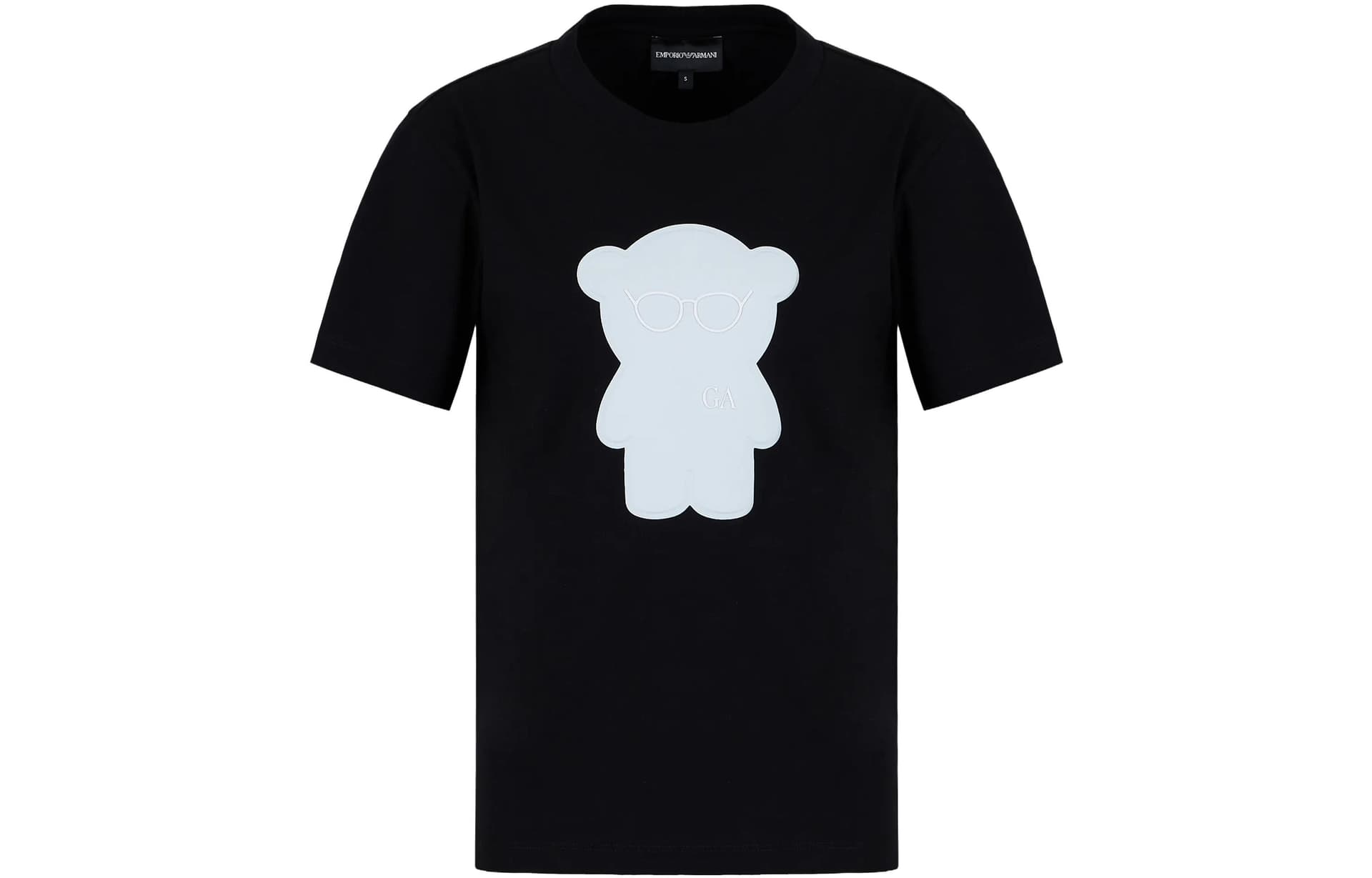 Футболка EMPORIO ARMANI Organic Jersey T-Shirt With Armani Sustainability Values Manga Bear Patch T - изображение 1
