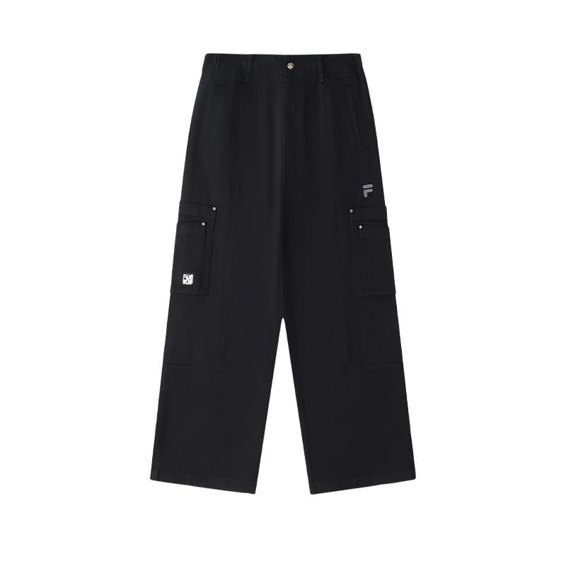Штаны FILA FUSION Рабочая одежда Повседневные штаны Мужские Глубокий черный - изображение 1