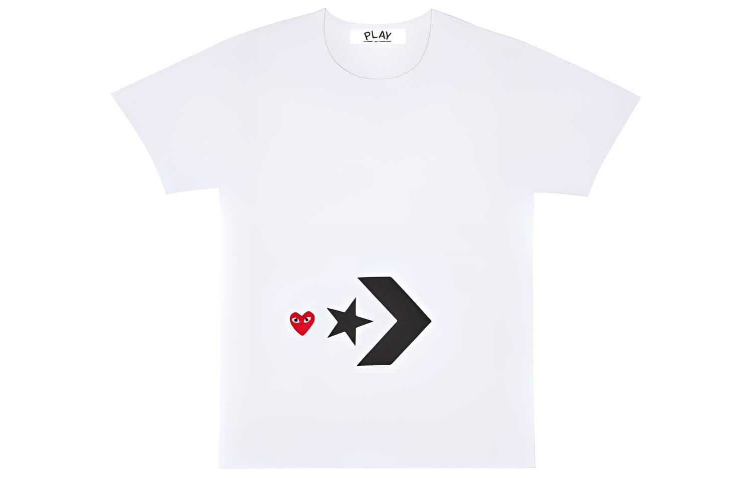 Футболка CDG Play x Converse "play together" LogoT - изображение 1