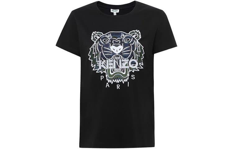 Футболка KENZO Tiger Head T-Shirt Black - изображение 1