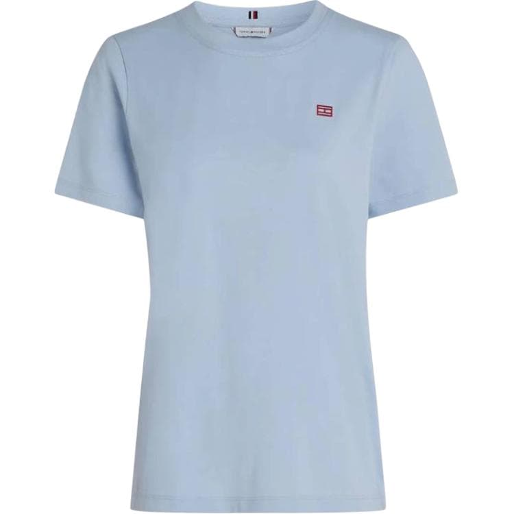 Футболка Tommy Hilfiger T Рубашка Женская Светло-Синяя - изображение 1