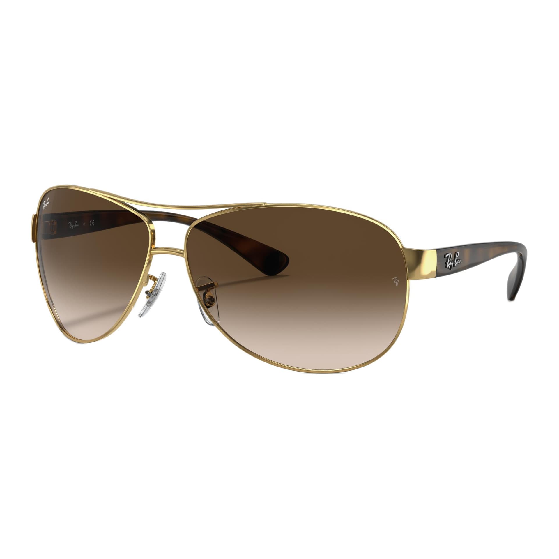 Солнцезащитные очки RayBan Стальные Авиатор Солнцезащитные очки Унисекс Коричневые - изображение 1