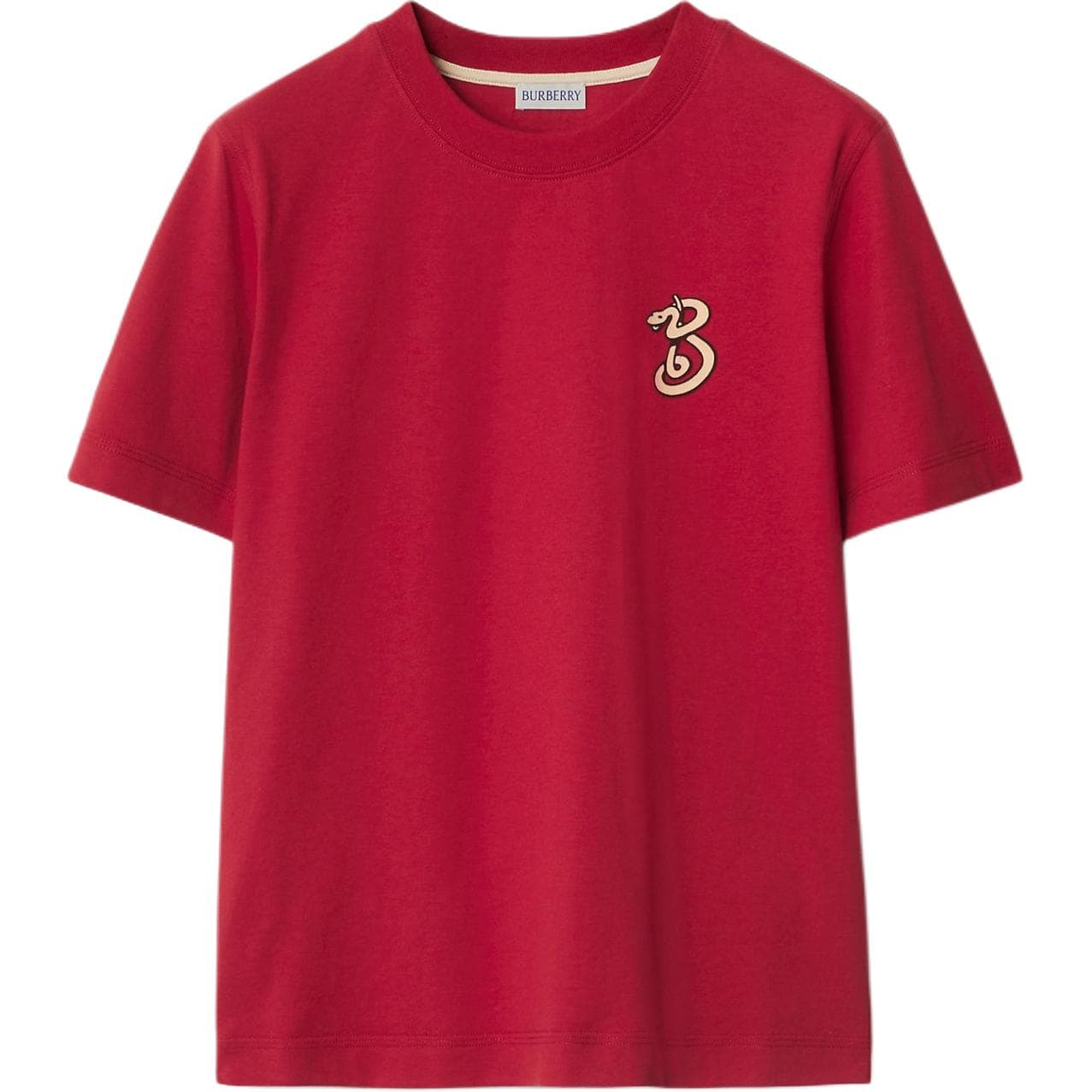 Футболка Burberry SS25 Стандартная (Standard) T-Рубашка Женская Красная - изображение 1