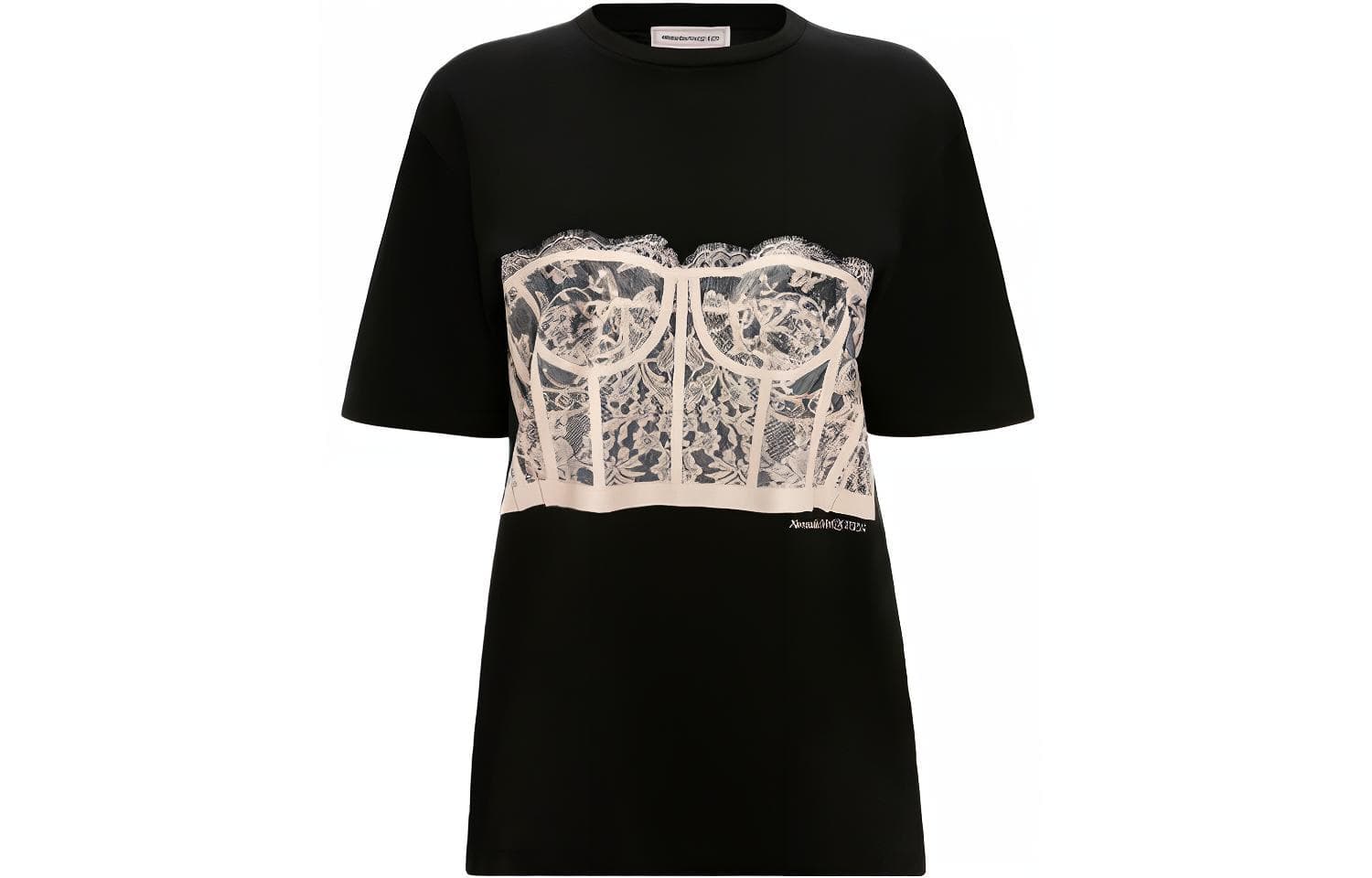 Футболка Alexander McQueen SS22 Bustier T - изображение 1