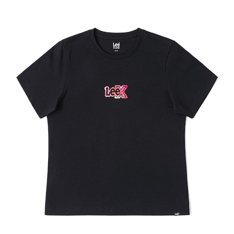 Футболка Lee SS25 Standard (Standard) T-Shirt Женская Черная - изображение 1