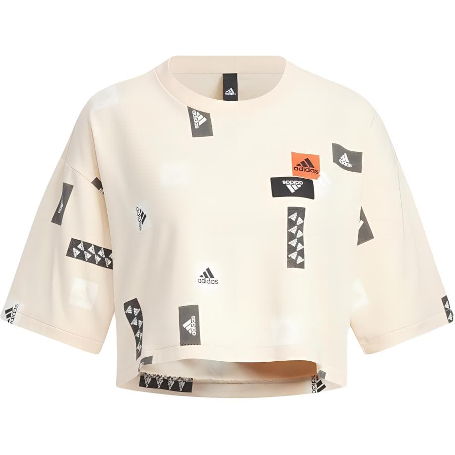 Футболка Adidas Экрю Женские Футболки - изображение 1