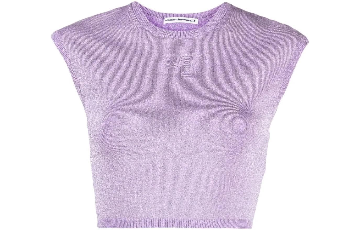 Футболка Alexander Wang T-Shirt Женская Фиолетовая - изображение 1