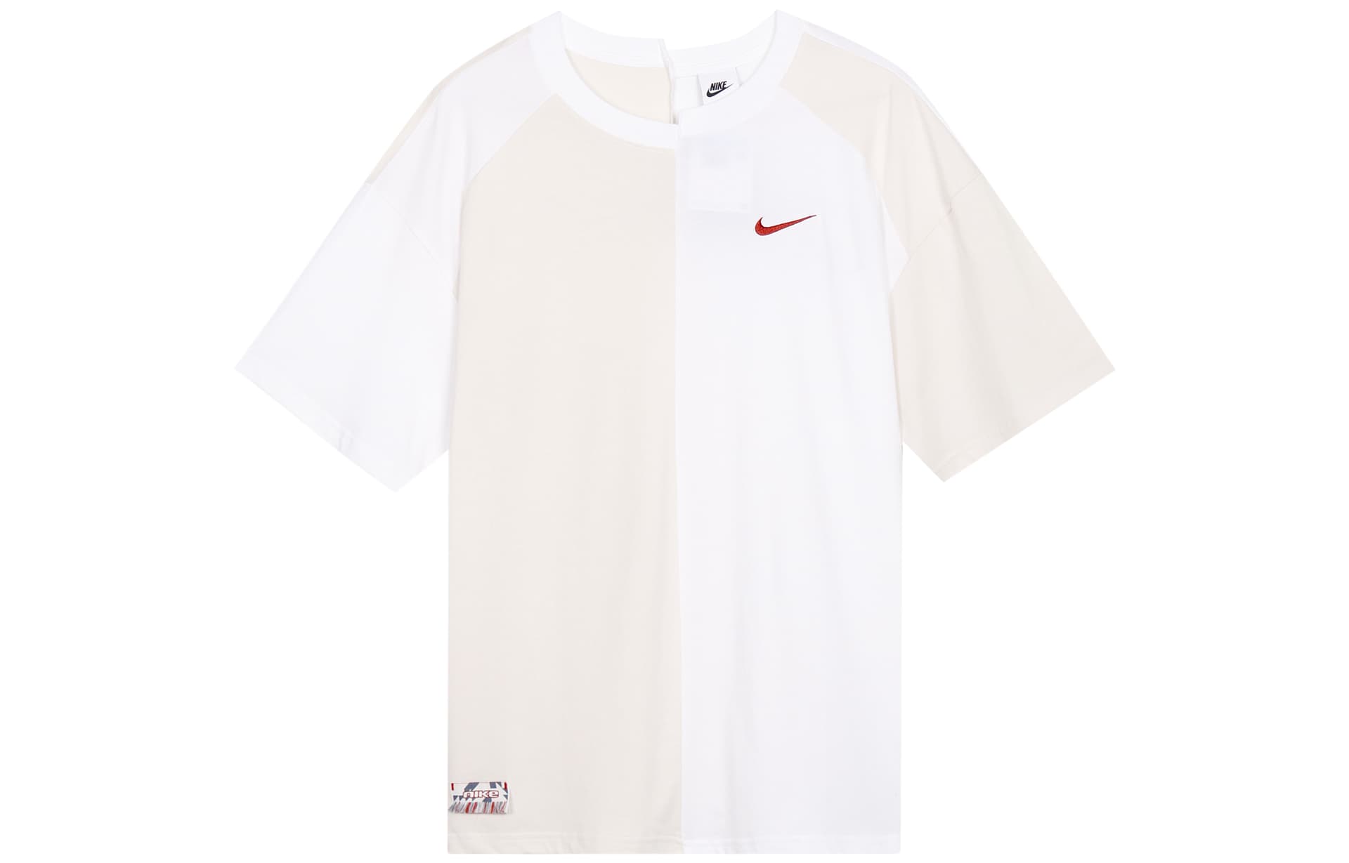 Футболка Nike Рукав с оборванным плечом T-рубашка Женская Белая - изображение 1