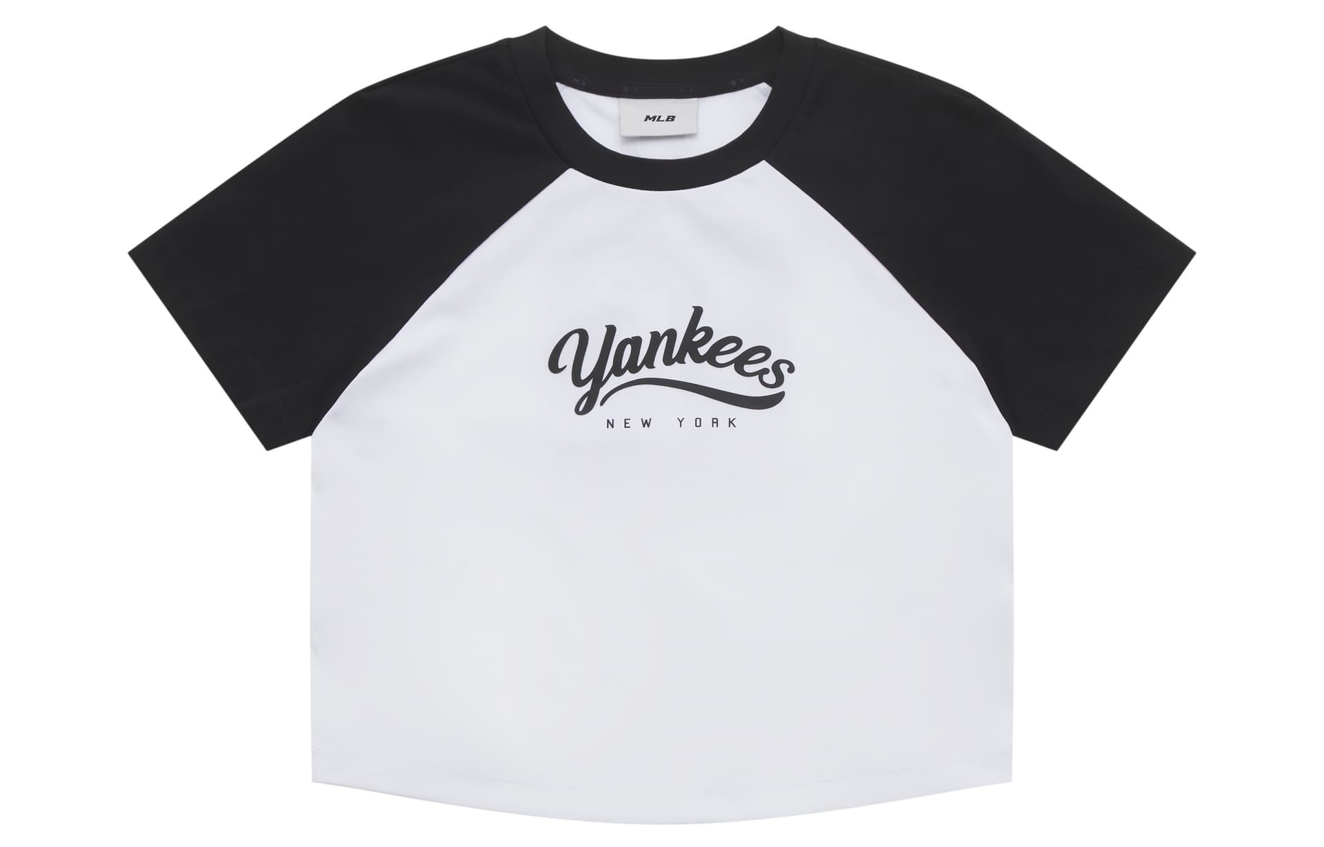 Футболка MLB Preppy Style Collection New York Yankees SS25 Реглан T-Рубашка Женская Черная - изображение 1