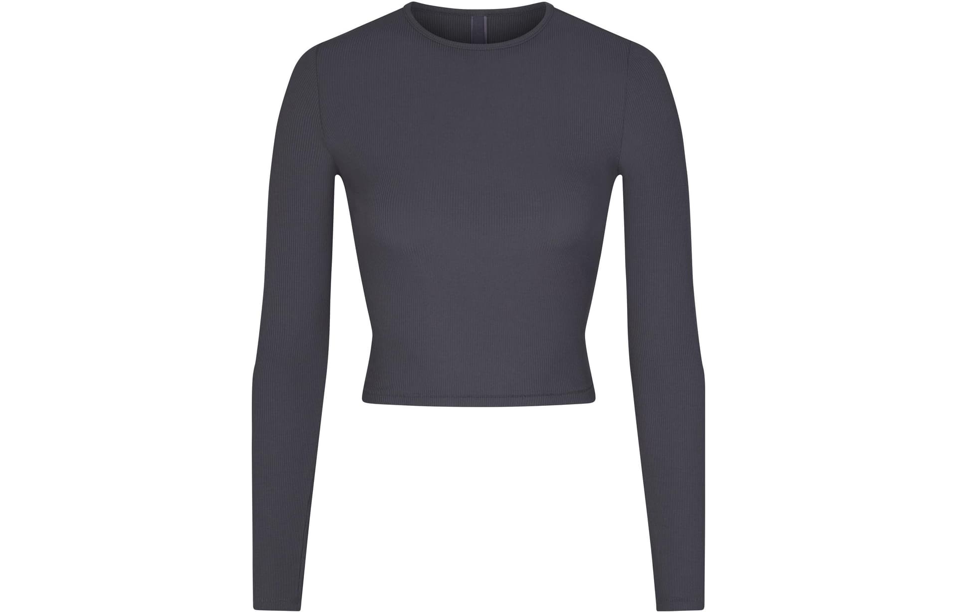 Кофта SKIMS SOFT LOUNGE LONG SLEEVE CROP TOP T GRAPHITE - изображение 1