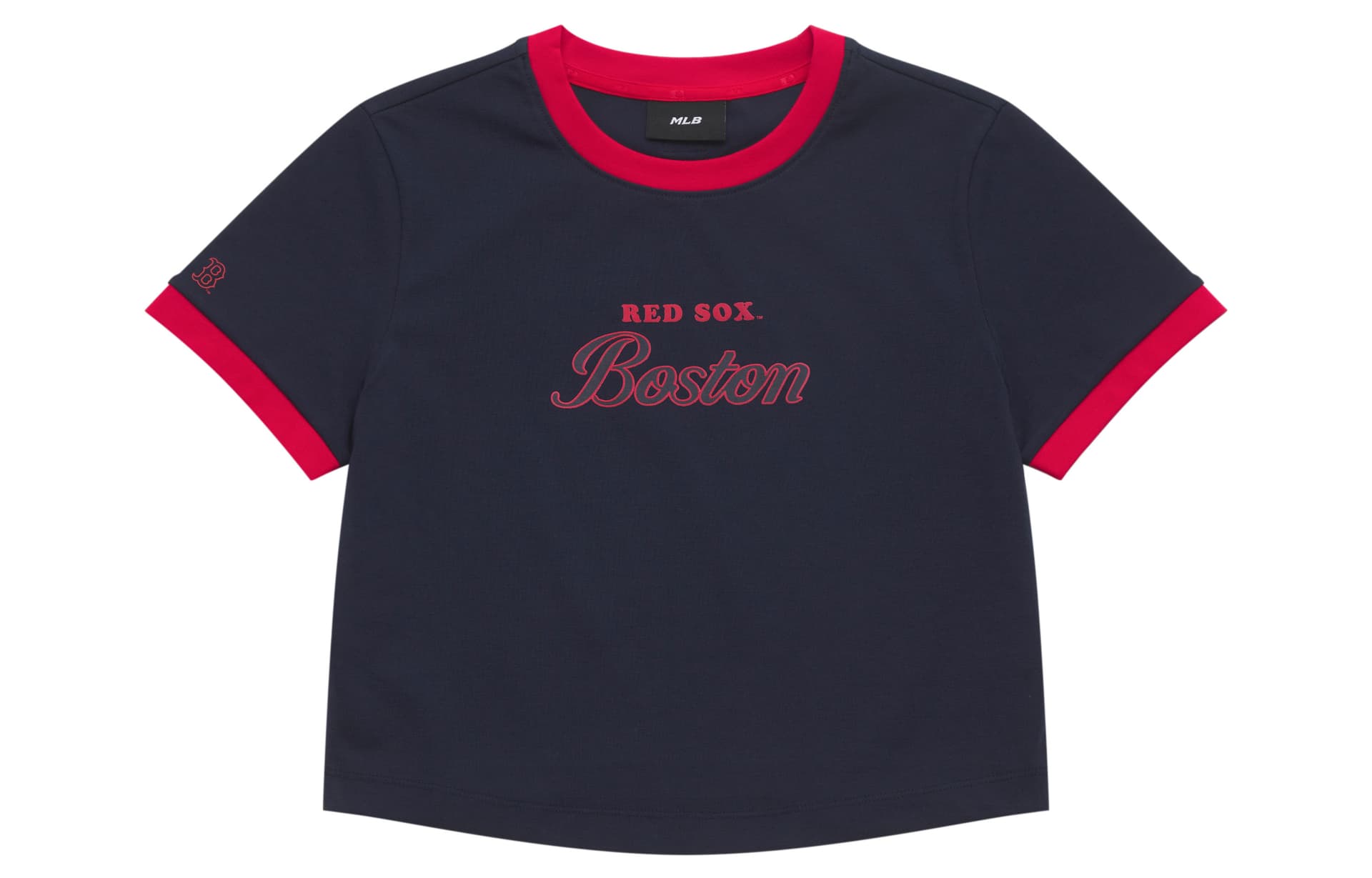 Футболка MLB Preppy Style Collection Boston Red Sox SS25 T-Shirt Женская Темно-синяя - изображение 1