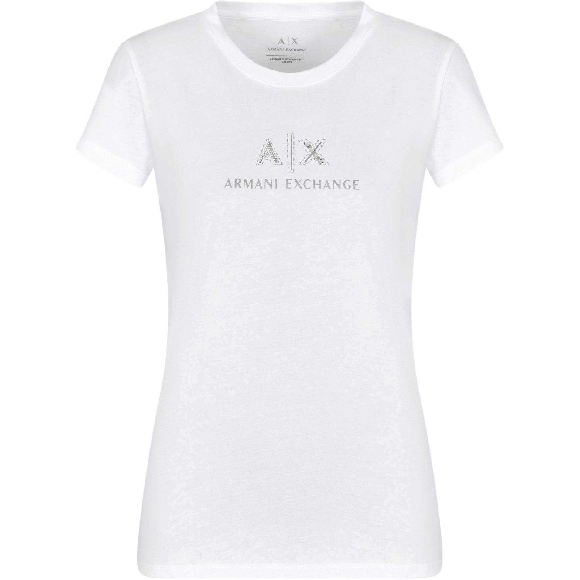 Футболка ARMANI EXCHANGEAE T Рубашка Женская Белая - изображение 1