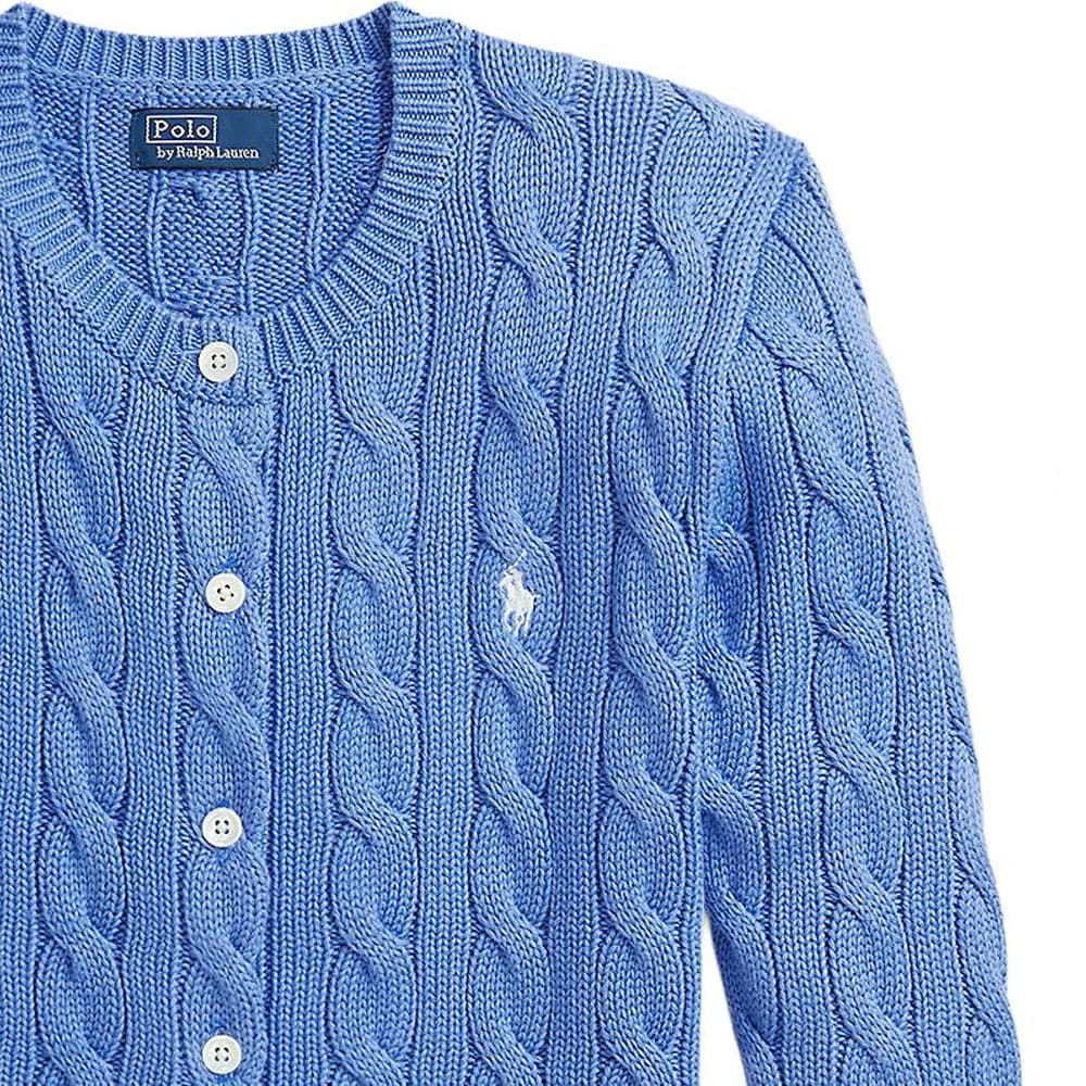Кофта Polo Ralph Lauren Трикотаж Облегающий Женский Синий - изображение 4
