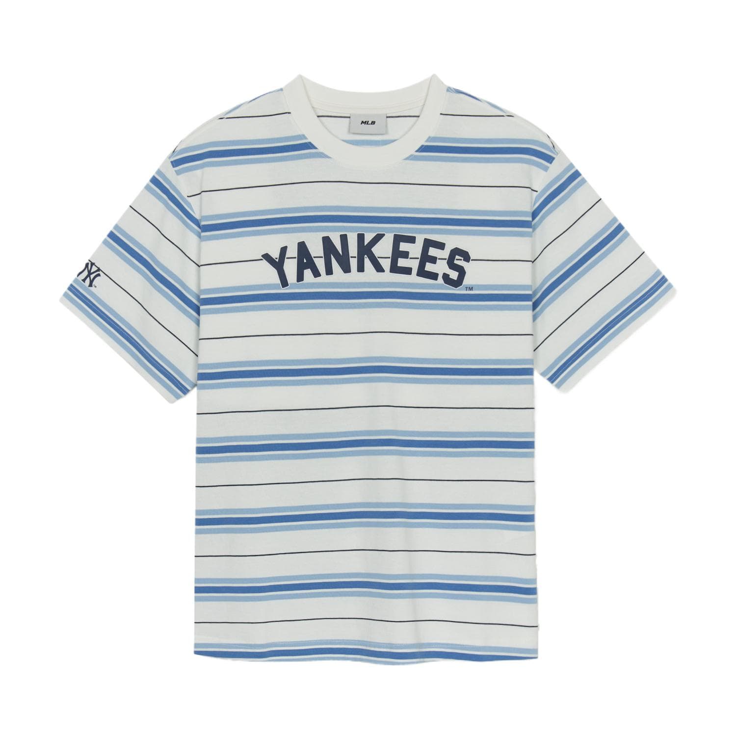 Футболка MLB New York Yankees Overfit T-рубашка Женская Кремовая - изображение 1