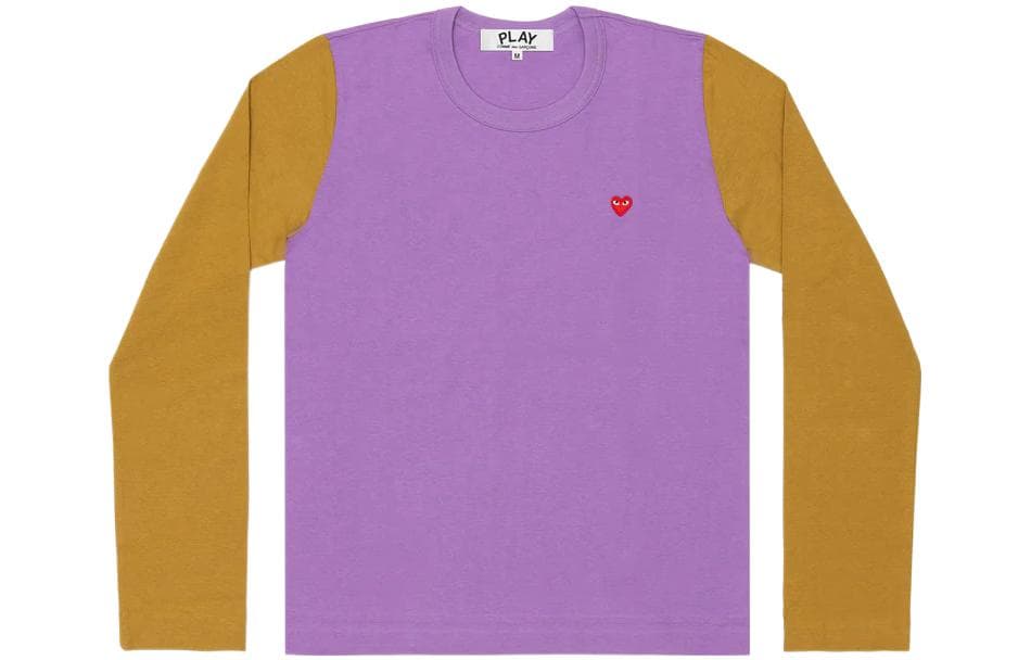 Футболка CDG Play SS22 Bi-Colour T-Shirt PurpleMustard T - изображение 1