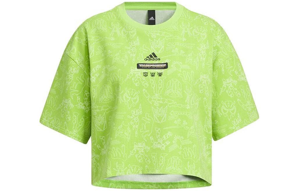 Футболка adidas x Transformers Желтые Женские T-рубашки - изображение 1