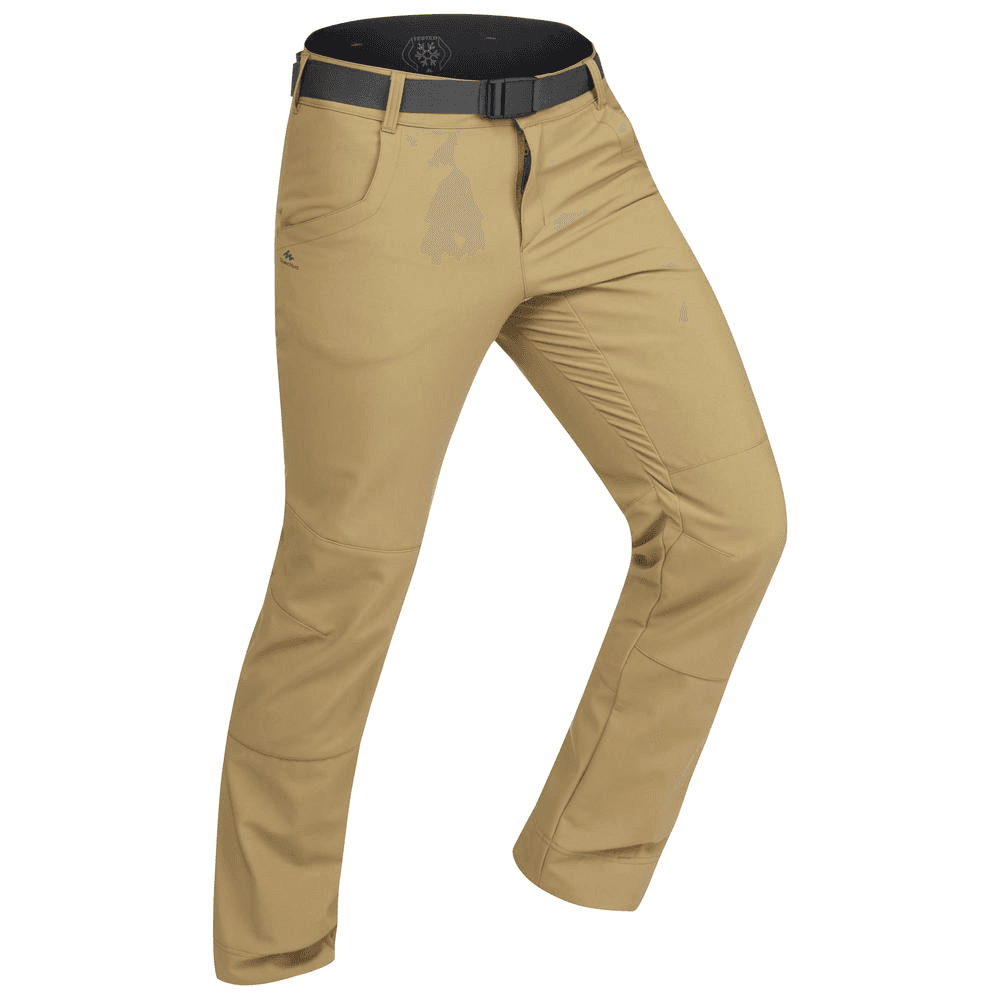 Штаны DECATHLON NH500 QUECHUA Ветрозащитные штаны Мужские Коричневые - изображение 1