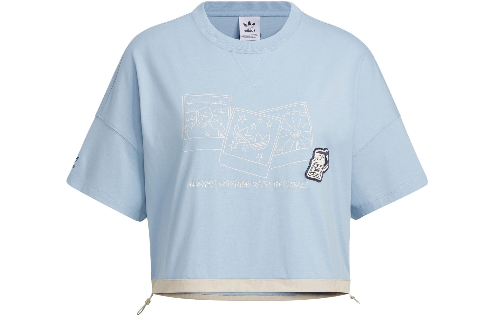 Футболка Adidas Originals Blue Women's T-Shirts Adidas Originals Синие Женские Футболки - изображение 1