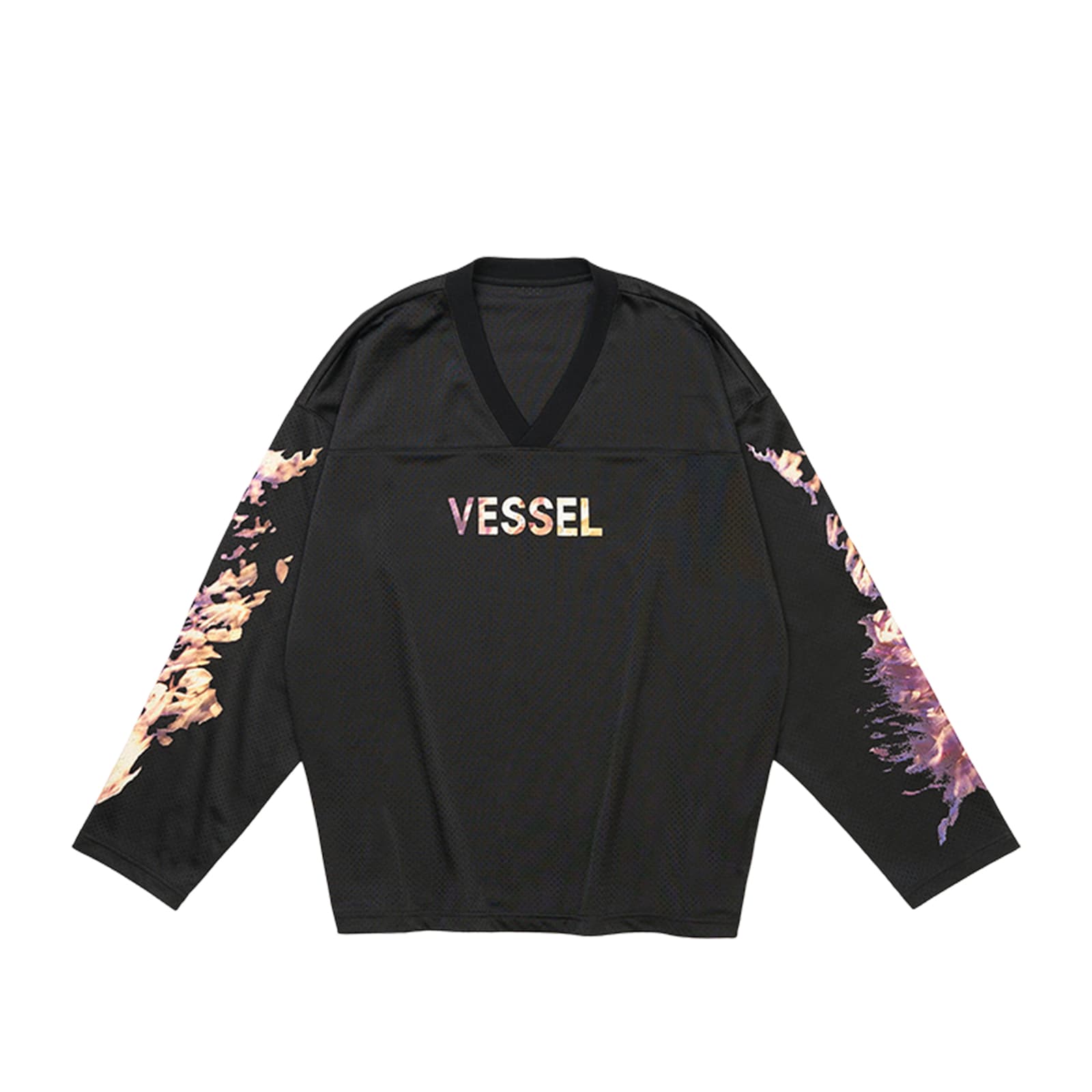 Кофта XVESSEL X HUIDAOWEILAI LIANMINGKUAN Свитшот Мужской Return To Будущее Пламя Джерси - изображение 1