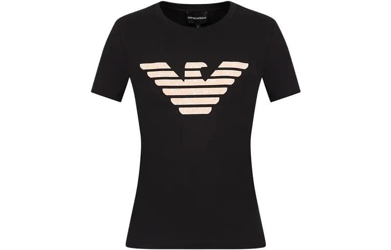 Футболка EMPORIO ARMANI T-рубашка женская черная - изображение 1
