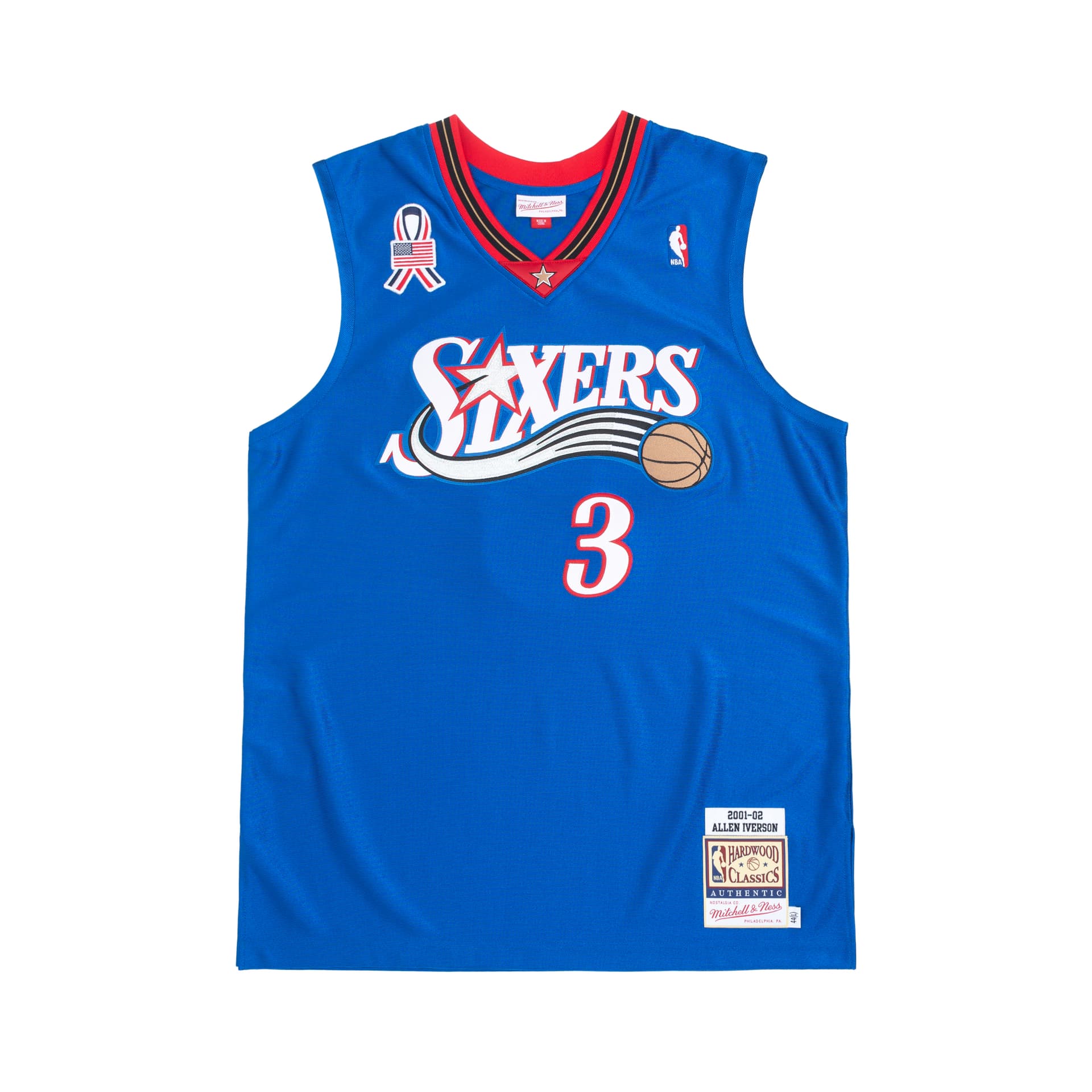Майка Mitchell Ness Authentic Allen Iverson Philadelphia 76ers Alternate 2001-02 Jersey V - изображение 1