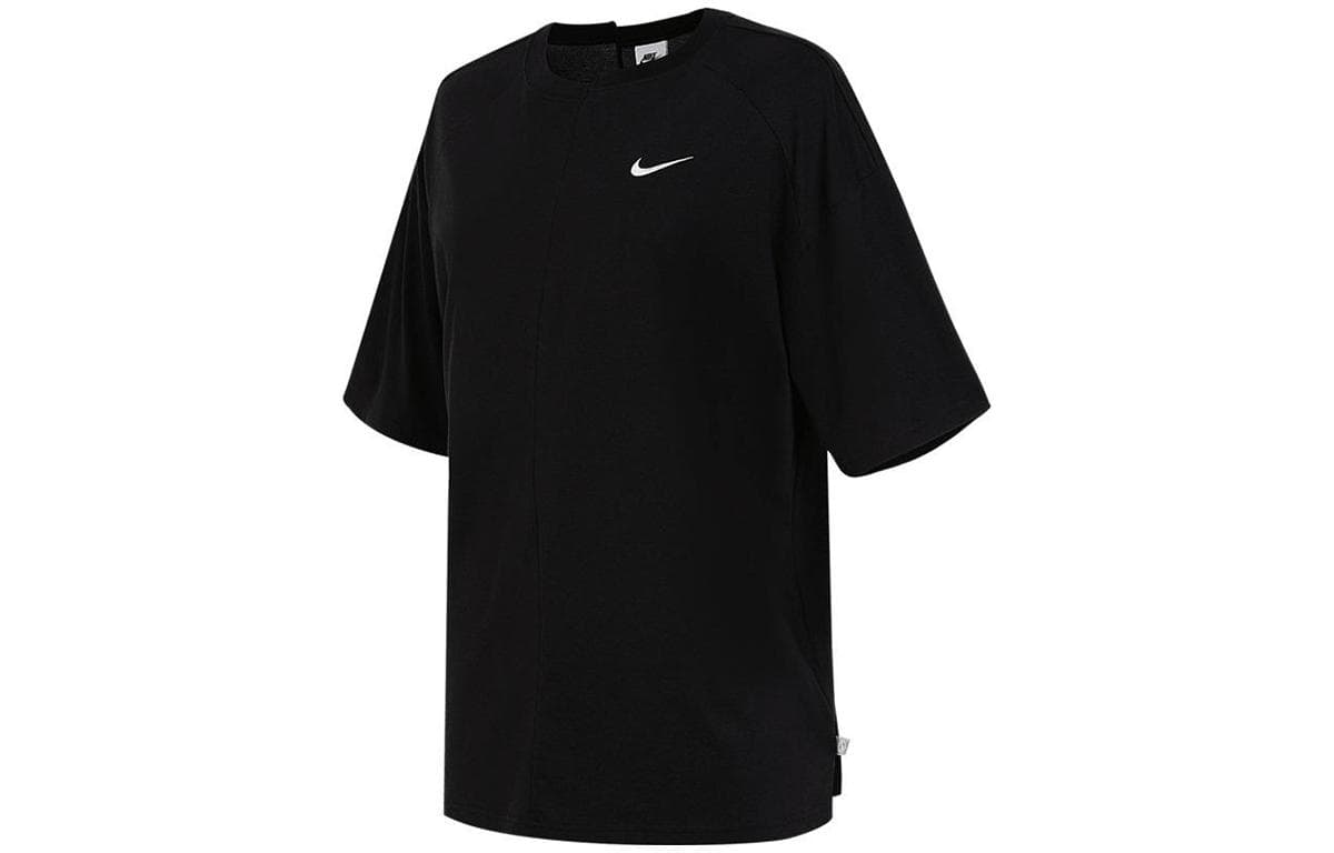 Футболка Nike Т-рубашка с рукавом женская черная с эффектом спущенного плеча - изображение 1
