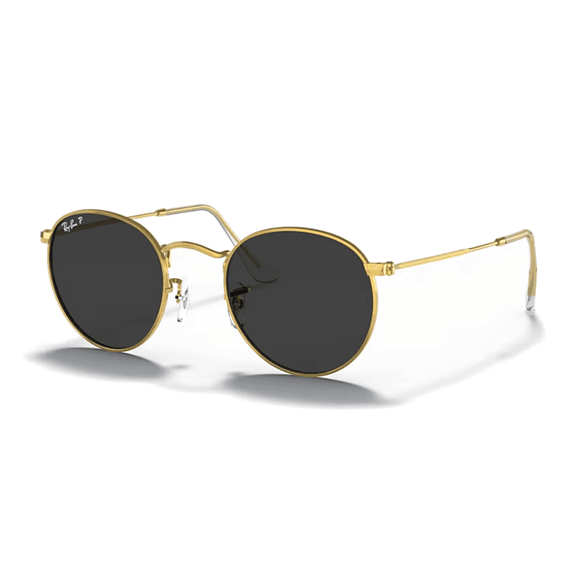 Солнцезащитные очки RayBan Металлические Круглые Солнцезащитные Очки Унисекс Золото - изображение 1