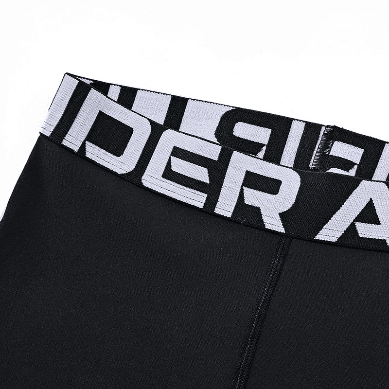 Under Armour Leggings HeatGear Детские Черный Белый - изображение 3