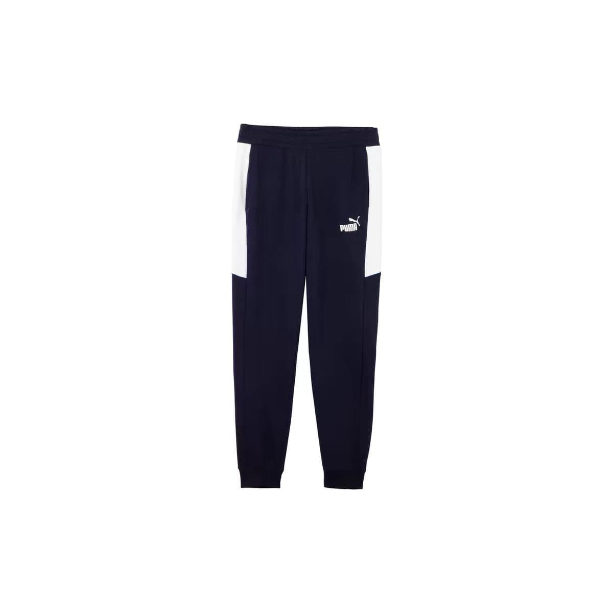 Штаны PUMA PIPE SPORTS Basic Jogger Спортивные Дышащие С флисовой подкладкой Повседневные штаны Мужские Твидовый синий - изображение 1