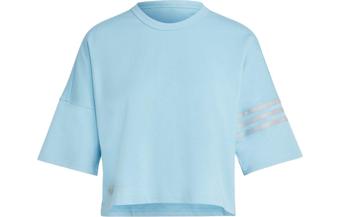 adidas originals Adicolor Neuclassics Tee Синий Женские Короткие топы - изображение 1