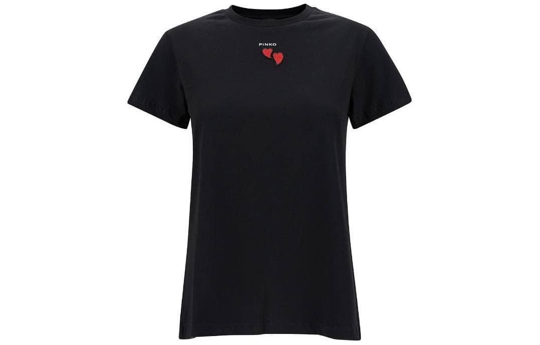 Футболка PINKO T-Shirt With Heart Embroidery T - изображение 1