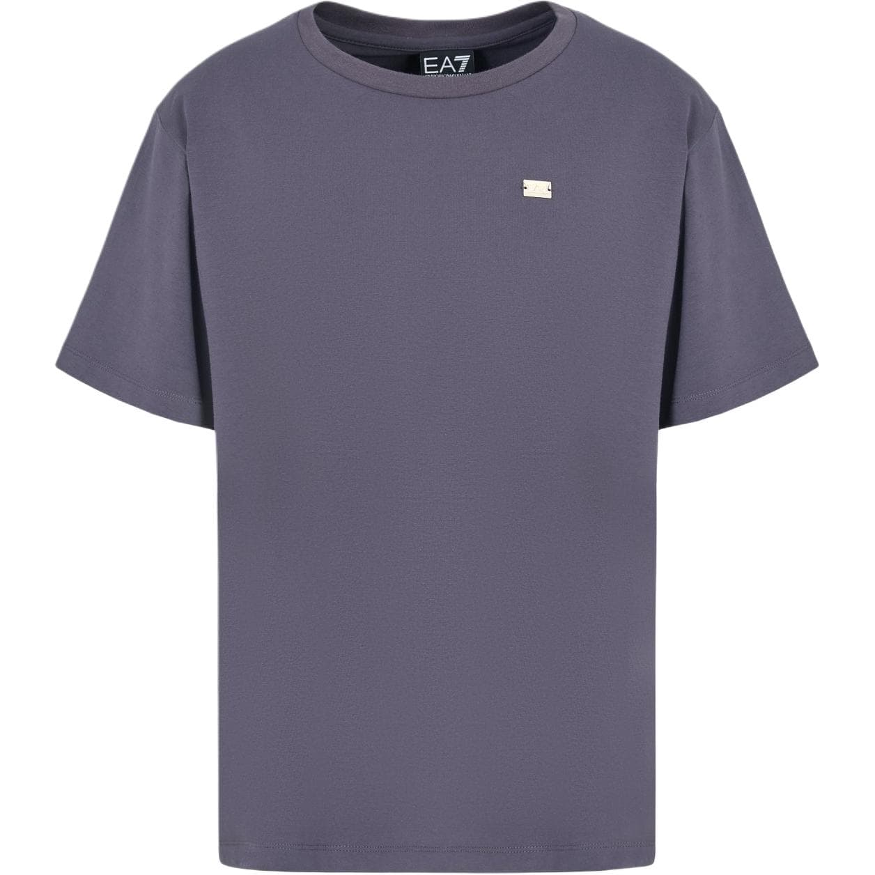 Футболка EMPORIO ARMANI EA7 Стандартная футболка женская фиолетовая - изображение 1