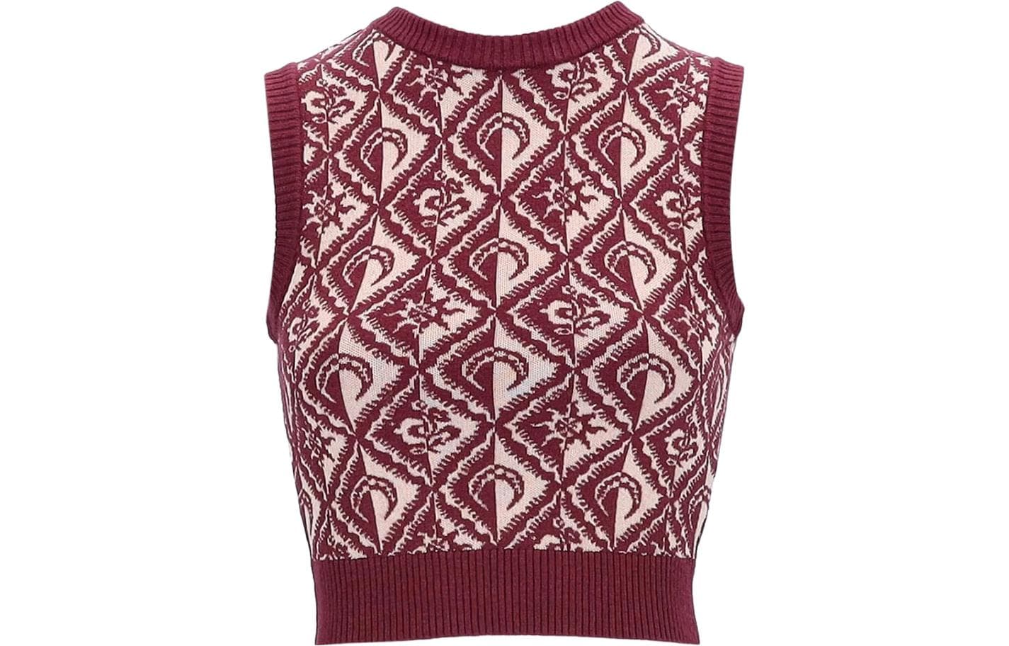 Кардиган Marine Serre Red Women's Sweaters Марин Серр Красный Женский Свитера - изображение 1