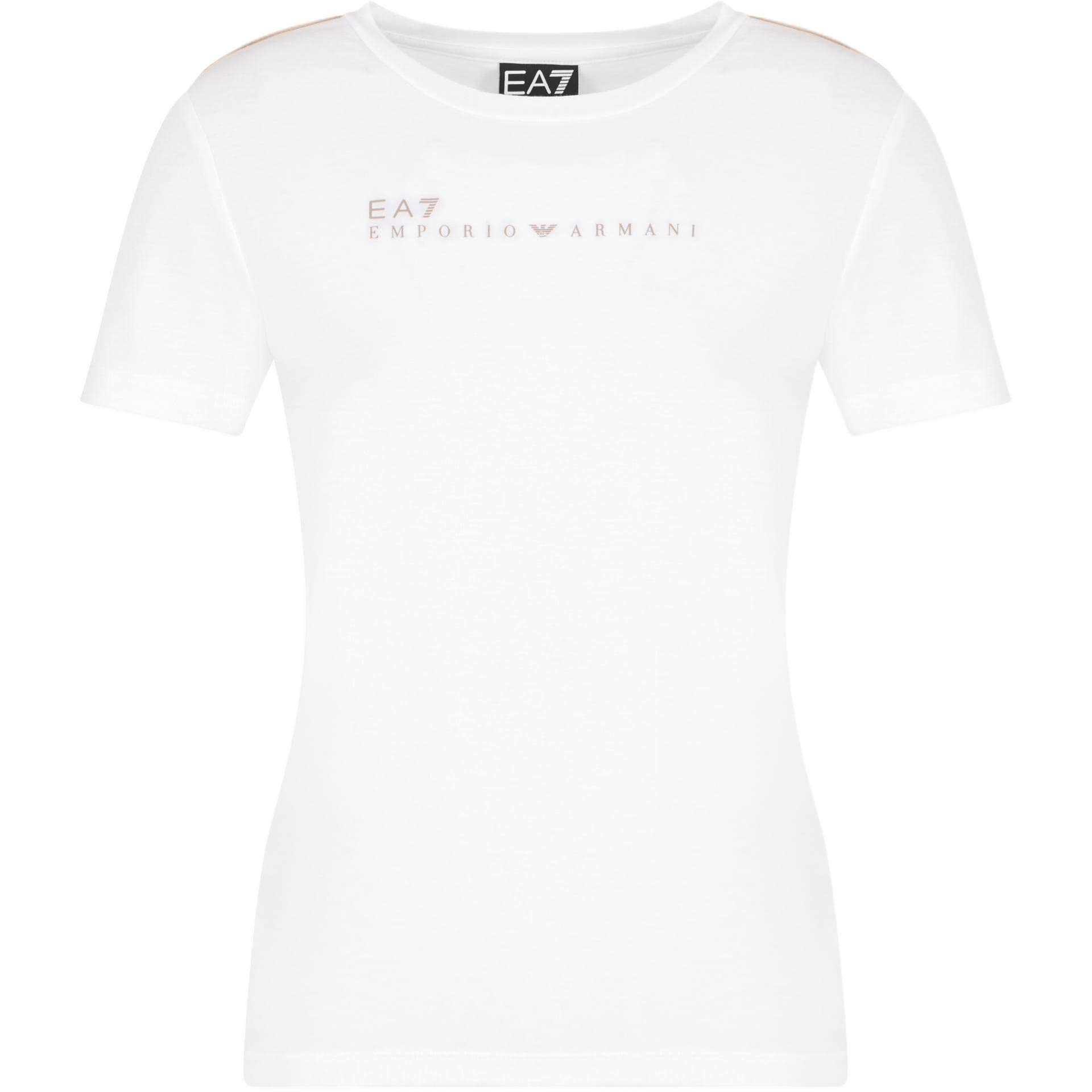Футболка EMPORIO ARMANI EA7 Стандартная (Обычная) T-Рубашка Женская Белая - изображение 1