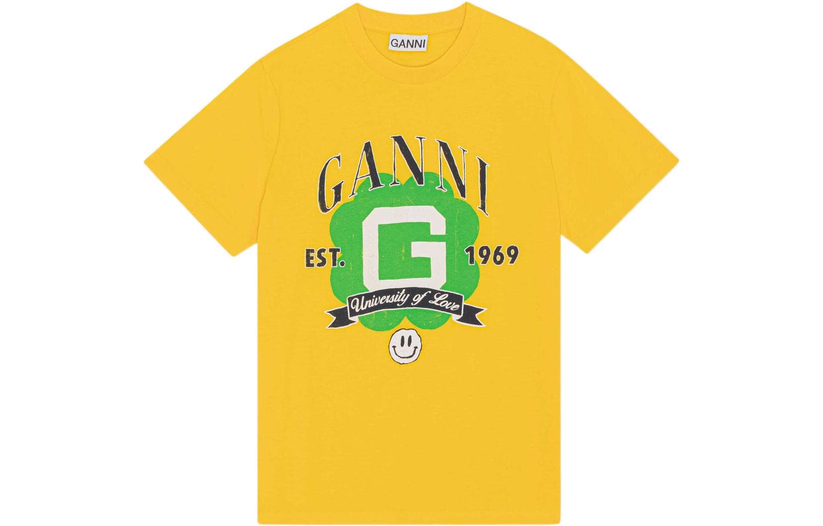 Футболка GANNI SS22 University of Love LogoT - изображение 1