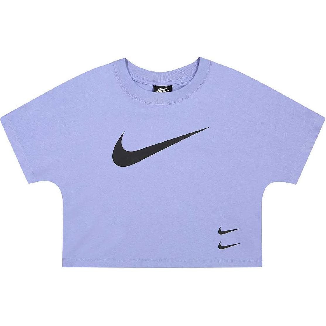 NIKE Светло-фиолетовый Женские Короткие Топы - изображение 1