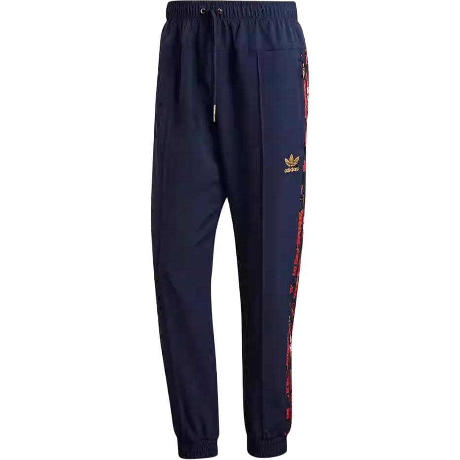 Штаны Adidas Originals CNY Карго Брюки Повседневные Мужские Колледж Темно-синий Многоцветный Золотой - изображение 1