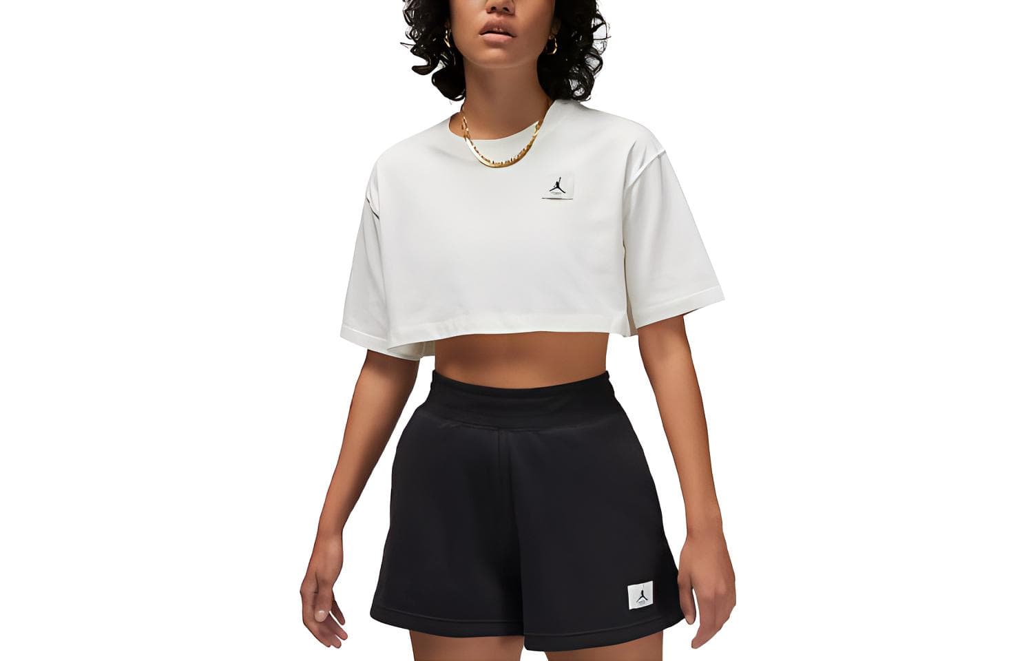 Jordan Sport Парусный Белый Женский Короткий Топ - изображение 1