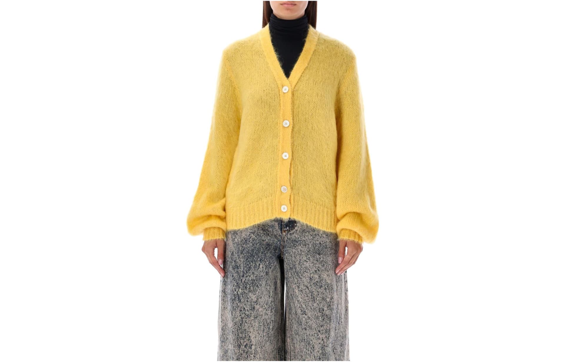 Кардиган MARNI Желтые Женские Свитеры - изображение 1